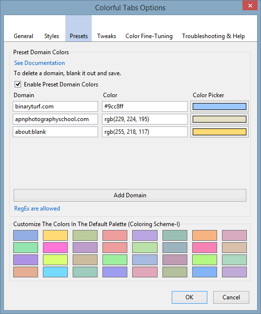 Coltab-Браузер-DomainColors