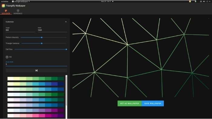 Создайте абстрактные обои с помощью Trianglify No Fill