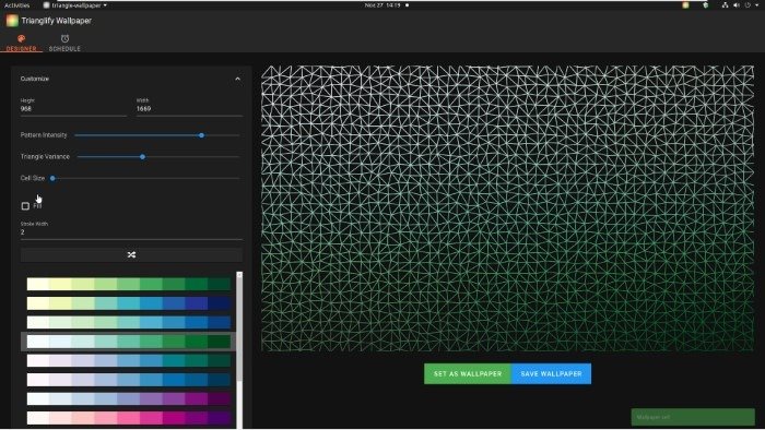 Создайте абстрактные обои с помощью Trianglify Small Values
