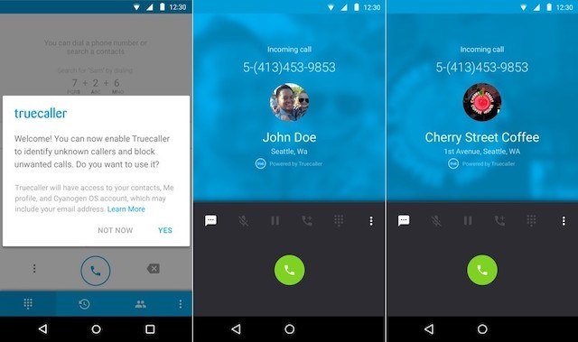 C-приложение CyanogenMod Trucaller