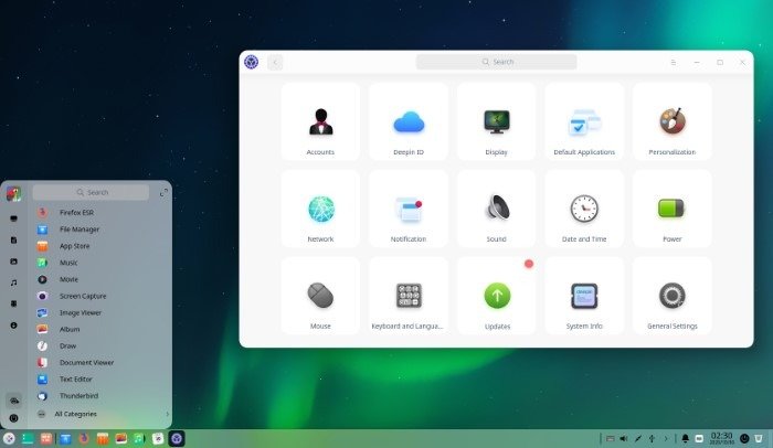 Обновление Deepin Review Новая панель управления