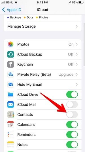 Удалить несколько контактов Icloud Enable