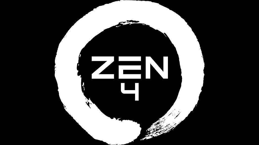 Логотип процессора AMD Ryzen Zen 4.