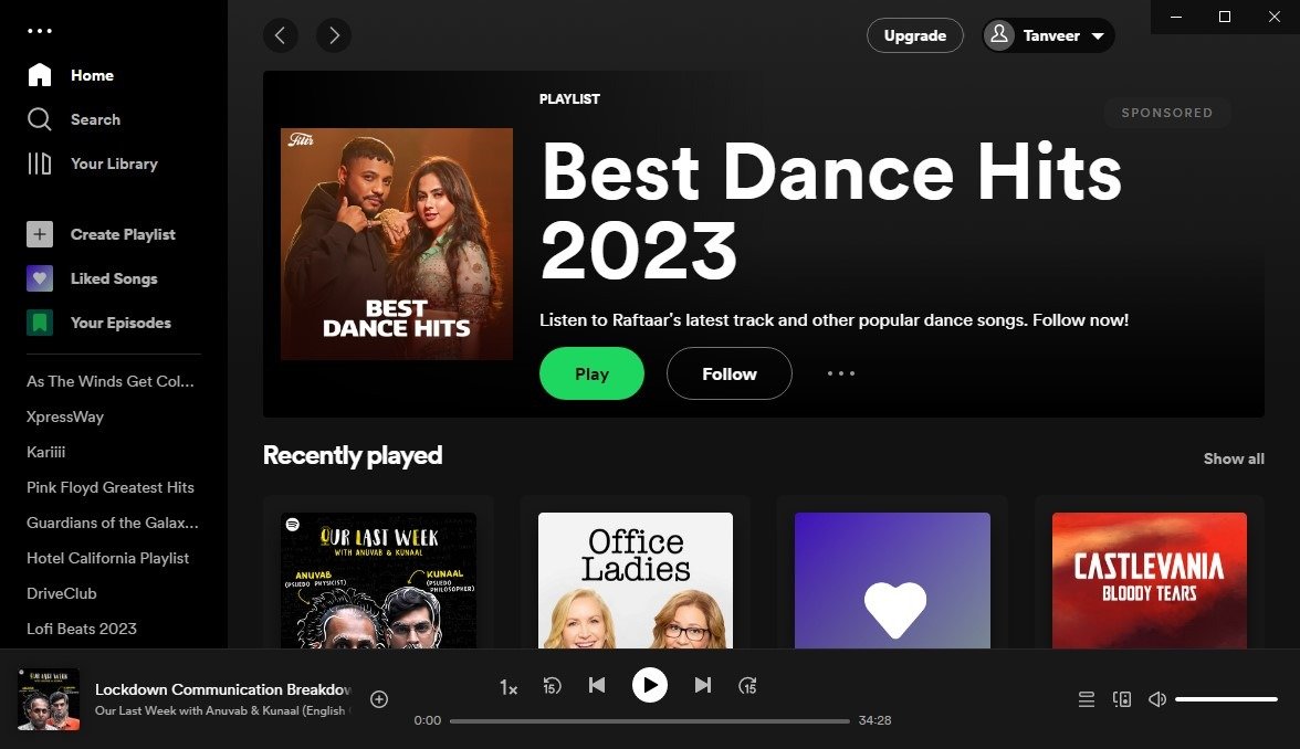 Обзор настольного клиента Spotify в Windows.