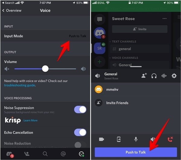 Discord Push To Talk мобильный