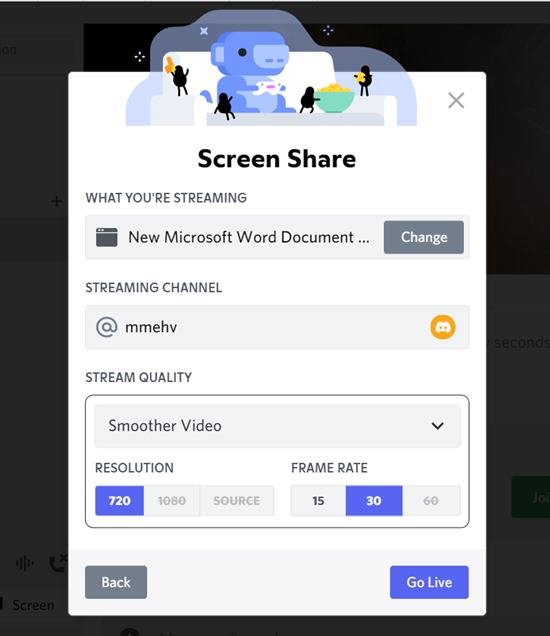 Discord Screen Share Качество видеовызова с ПК