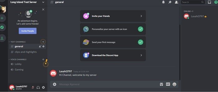 Сервер Discord Screenshare готов