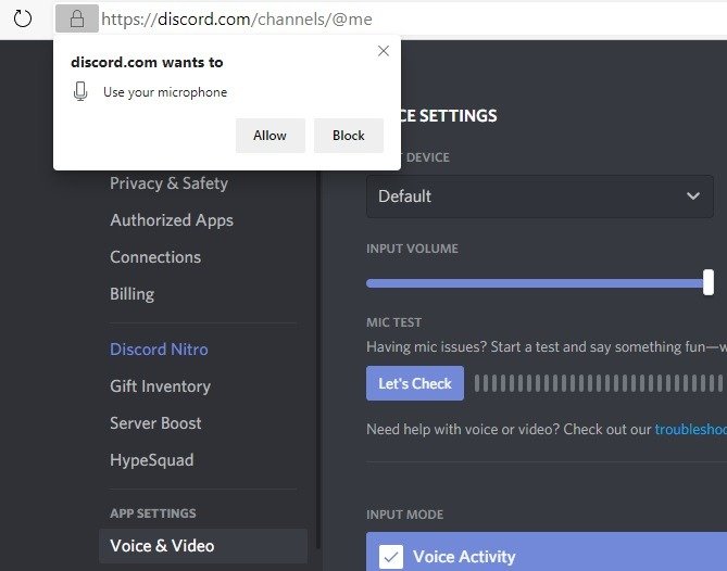 Discord Screenshare Использование оповещения о микрофоне