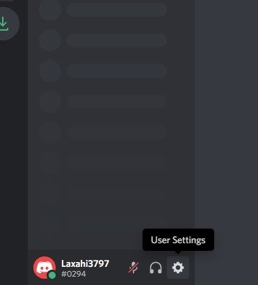 Настройки пользователя Discord Screenshare