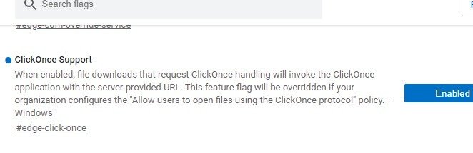 Краевые флаги Clickonce 1