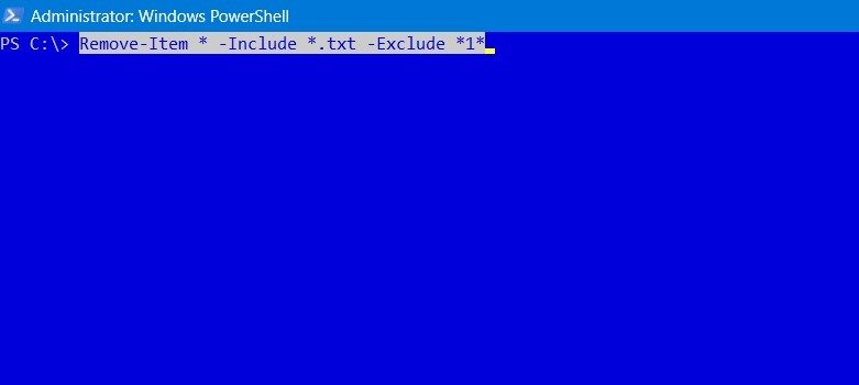 Удалить элемент из папки в PowerShell.