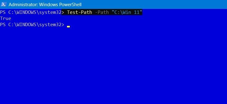 Путь тестирования основных команд Powershell