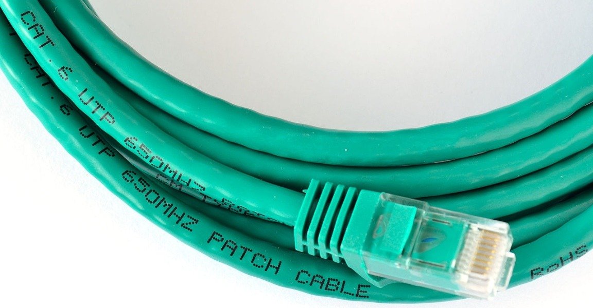 Вид кабеля Ethernet.