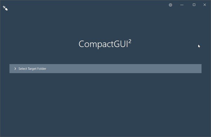 Расширьте жесткий диск с помощью Compactgui. Запустите Compactgui.