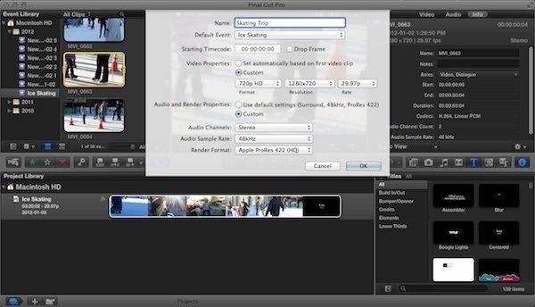 FCPX-Создание-нового-проекта