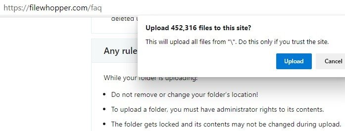 Файлы Filewhopper загружены несколько раз: 1