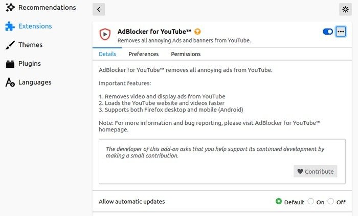 Firefox: лучший блокировщик рекламы на YouTube для Youtube