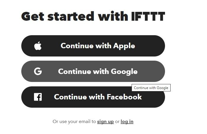 Переслать SMS Android Ifttt Продолжить с Google