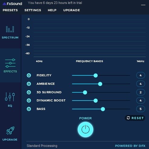 Fxsound Fidelity Bass Ambience 3d