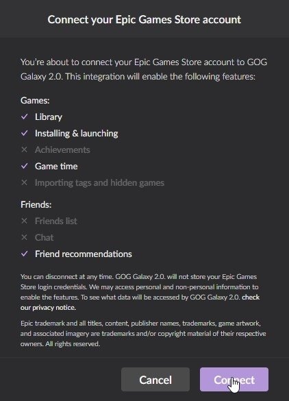 Многоплатформенное игровое соединение Gog Galaxy 2