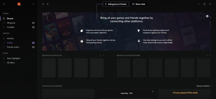 Gog Galaxy 2 Мультиплатформенные игры Первый контакт