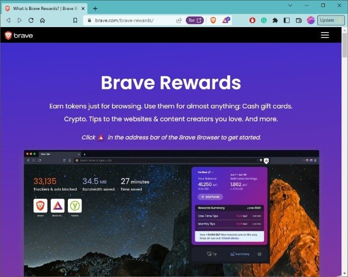 Игровые браузеры Brave Rewards