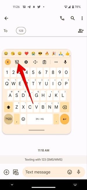 Gboard плавает