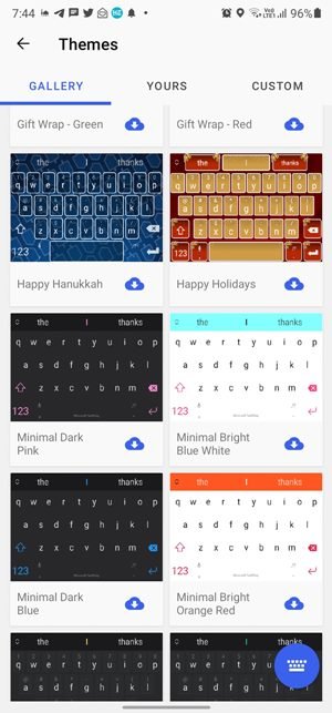 Стили тем для клавиатуры Gboard, Swiftkey и Samsung