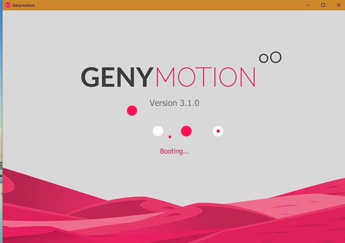 Genymotion Win10 Загрузка 1