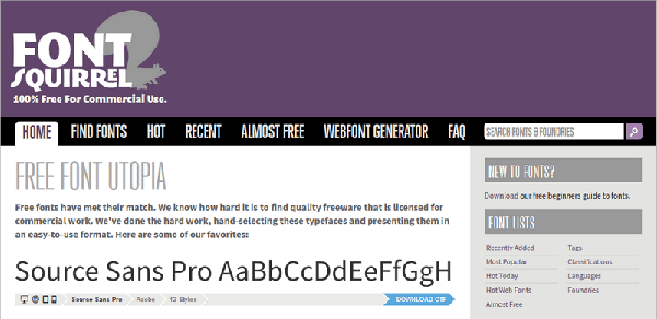 GetFonts-FontSquirrel-Homepage