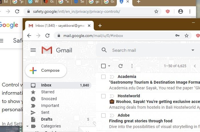 Gmail Chrome не входит в систему одновременно