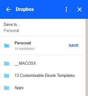 Gmail-Dropbox-нажмите на вложение