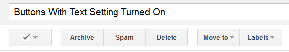 Текстовые кнопки Gmail