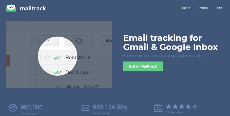 Gmail использует mailtrack