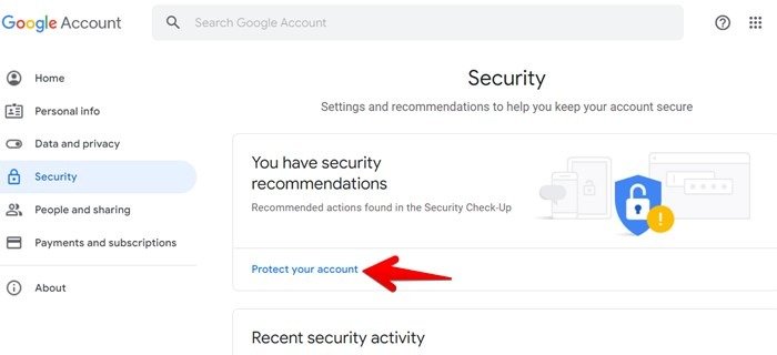 Учетная запись Google Защитите свою учетную запись