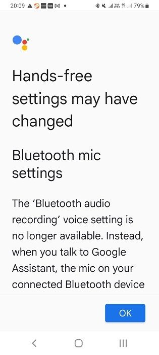 Объяснены настройки Bluetooth-микрофона Google Assistant и принцип работы режима громкой связи.