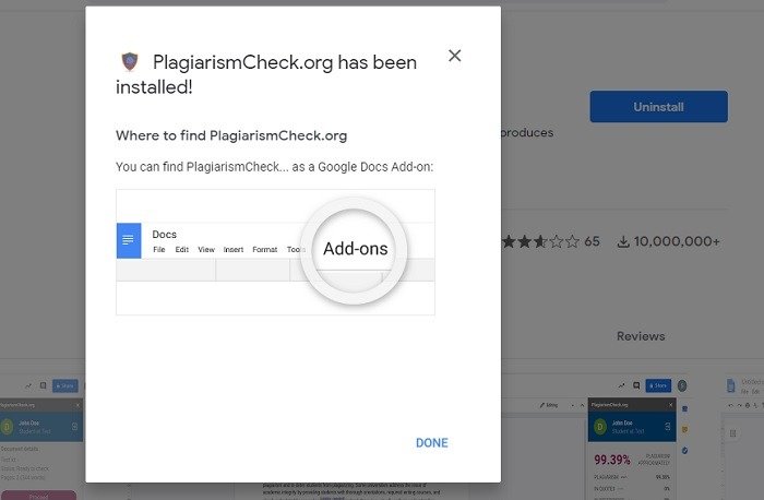 Проверка Google Classroom на плагиат