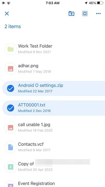 Google Drive Mobile удалить несколько файлов