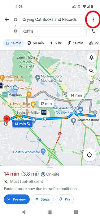 Google Maps трафик более мобильный