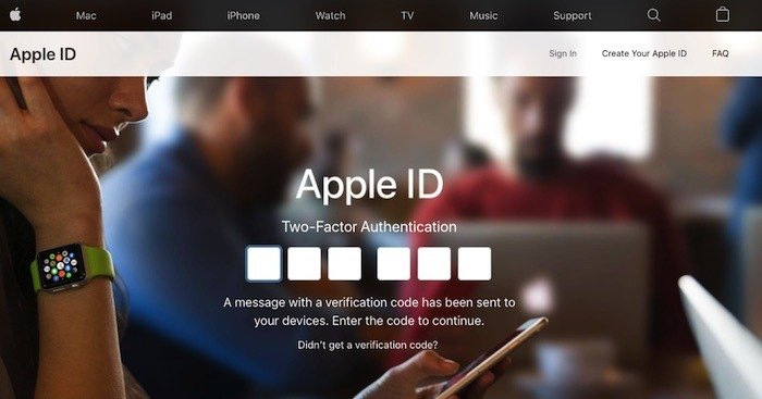 Вам нужно будет ввести код подтверждения из уведомления iOS в свою учетную запись Apple ID.