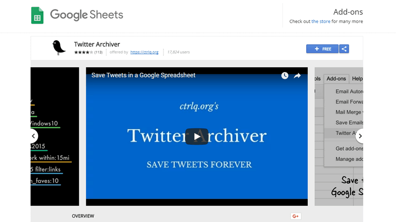 google-sheets-add-ons-twitter