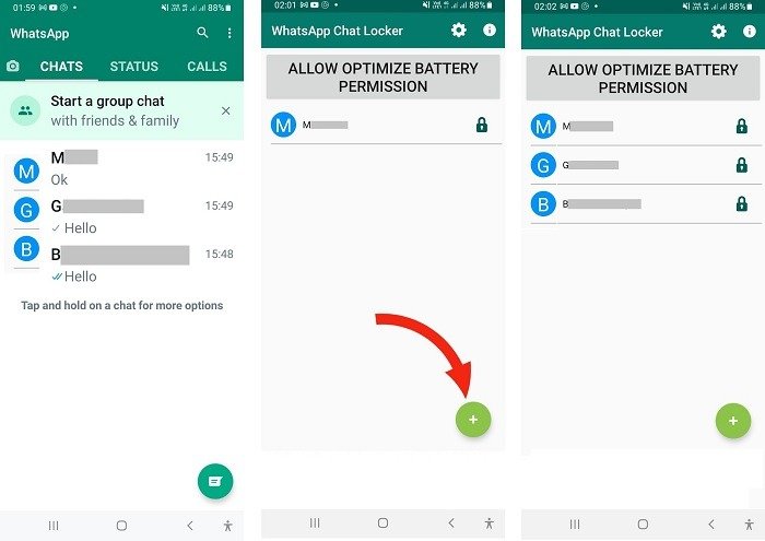 Скрыть текстовые звонки Блокировка чата для WhatsApp Скрыть сообщения