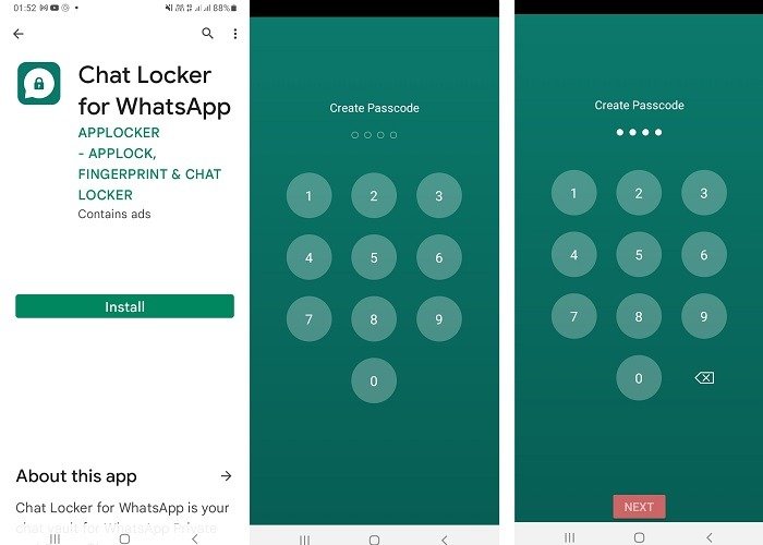 Скрыть блокировку чата для текстовых вызовов для главного экрана WhatsApp