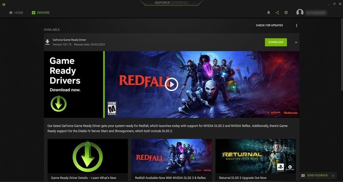 Доступна загрузка NVIDIA GeForce с драйвером Game Ready.