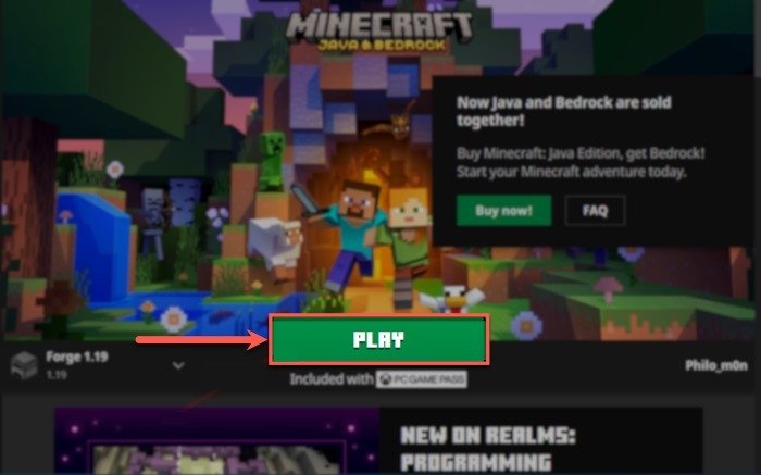 Как скачать и установить Optifine для Minecraft. Нажмите «Play»