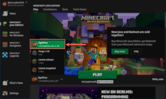 Как скачать и установить Optifine для Minecraft Выберите Optifine