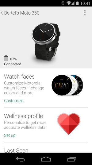 Как использоватьAndroidWear-Motorola-Connect-Page