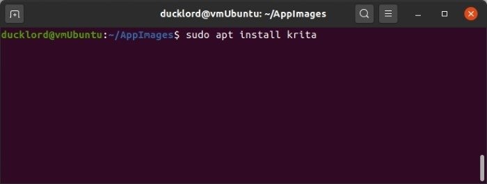 Установите последнюю версию Krita в Ubuntu Apt Установите Krita