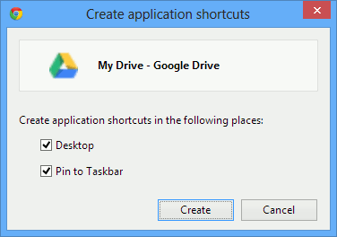 Интегрируйте Google Apps в Windows8-google-app-shortcut