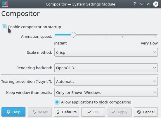 Снимки экрана Kde без теней Отключить композитор